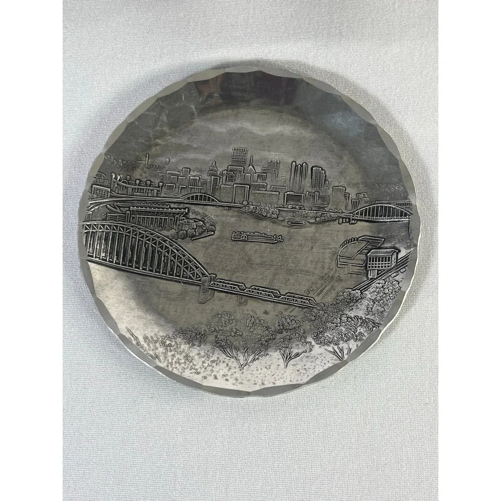 Wendell August Forge Pittsburgh‎ Skyine Trinket Tray